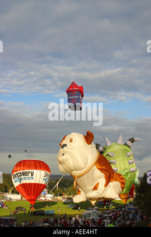 Lancement de formes spéciales ballons à air chaud Banque D'Images