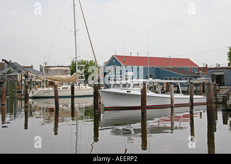 Bateau de la baie de Chesapeake en slip Banque D'Images