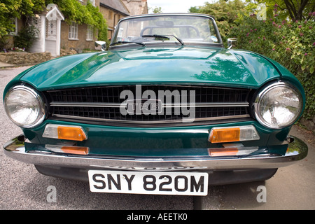 Triumph TR6 vert, 1970 vintage, classic, voiture, sport, voiture, voitures, automobile, automobiles, automobile, automobiles, transports, Banque D'Images