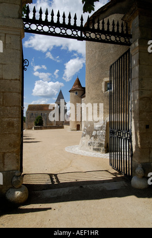 Gateway de Château Naillac, Le Blanc, Indre, France. Banque D'Images