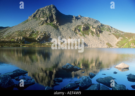 Rhinog Fach et Llyn North West Wales Snowdonia Hywel Banque D'Images