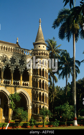 Escalier à la bibliothèque de l'Université de Bombay Mumbai Inde Banque D'Images