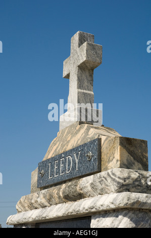 Leedy tombe dans le cimetière de Saint Patrick. La Nouvelle-Orléans, Louisiane Banque D'Images