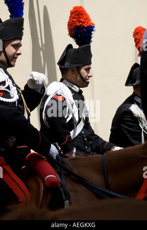 Les officiers Carabinieri Festa di Sant Efisio à Cagliari Banque D'Images