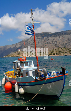 Bateau de pêche grec Banque D'Images