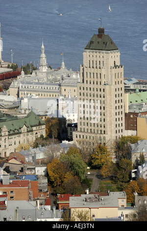 Vue aérienne de l' : l'Édifice Price à Québec Banque D'Images