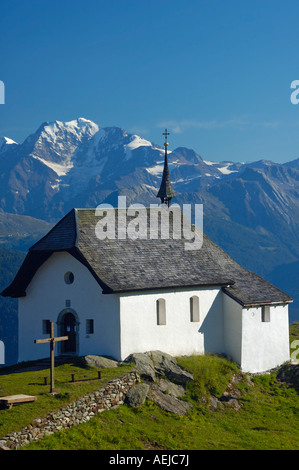 Chapelle'Maria zum Schnee', Bettmeralp, Valais, Suisse, Europe Banque D'Images