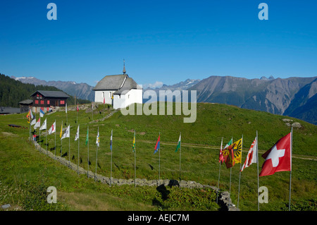 Chapelle'Maria zum Schnee', Bettmeralp, Valais, Suisse, Europe Banque D'Images