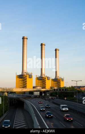 Power Station, Vattenfall Europe company, Wilmersdorf, Berlin, Allemagne Banque D'Images