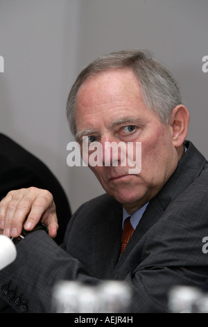 Wolfgang Schaeuble (CDU), Ministre fédéral de l'Intérieur, de l'Allemagne Banque D'Images