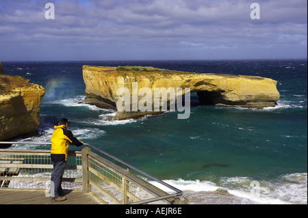 London Bridge Port Campbell National Park Great Ocean Road Victoria Australie Banque D'Images