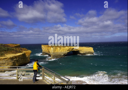 London Bridge Port Campbell National Park Great Ocean Road Victoria Australie Banque D'Images