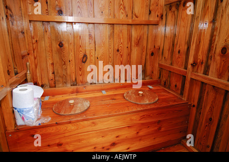 WC hut, dunny, Lofoten, Norvège Banque D'Images