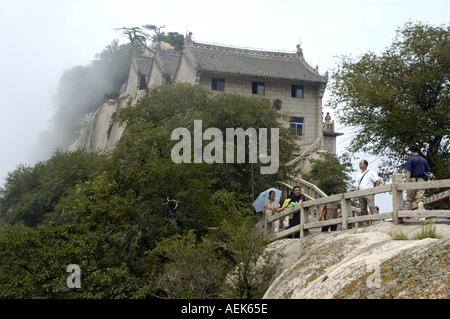 Chine Shaanxi - Le Hua Shan Montagne Sacrée située à l'est de Xian / X'ian Banque D'Images