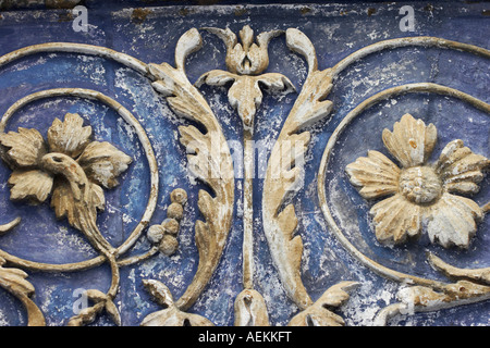 Détail de l'ornement décoration de la cathédrale de l'Archange. Kremlin, Moscou, Russie. Banque D'Images