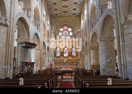 L'abbaye de Waltham l'église de l'abbaye de Waltham Sainte Croix Essex Banque D'Images