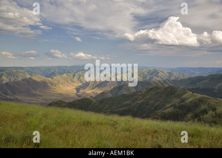 Vue depuis Buckhorn donnent sur l'Enfer s Canyon National Scenic Area Oregon Banque D'Images