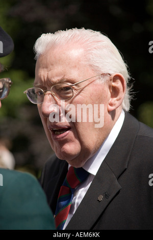 Dr Ian Paisley au mémorial de Thiepval service pour la bataille du premier jour de la Somme 1916 le 1er juillet 2007 Banque D'Images