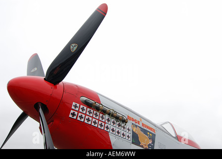 '^1945 'North American" ^P51D Mustang avion de chasse 'Ridge Runner III', nommé comme hommage à ^WW2 pilote ace, Californie' Banque D'Images