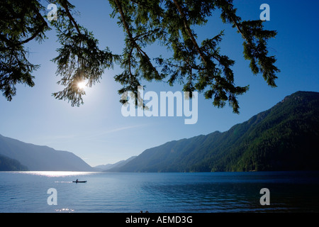 Lake Crescent, Olympic National Park, Washington Banque D'Images