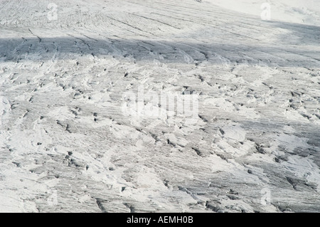 La texture de la surface des glaciers glaciers Banque D'Images