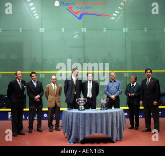 Nottingham 6 novembre 2004 British Open Squash Championships finale jour Harris British Open Squash Tournament le parti présentation Banque D'Images