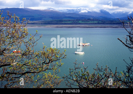 Détroit de Menai Anglesey au nord du Pays de Galles Royaume-Uni Banque D'Images