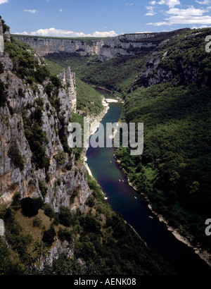 Gorges d'Ardèche, Banque D'Images