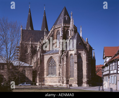 Halberstadt, Dom, Ostansicht Banque D'Images