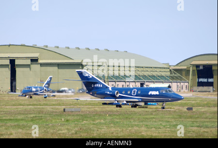 Dassault Falcon 20DC Inscription FFRA à RAF Kinloss. Moray. XAV-502 Banque D'Images