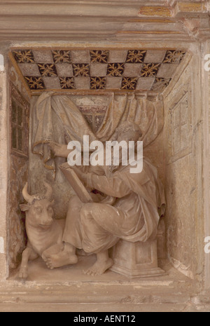 Lieberose, Landkirche, détail vom Epitaph Schulenburg Banque D'Images