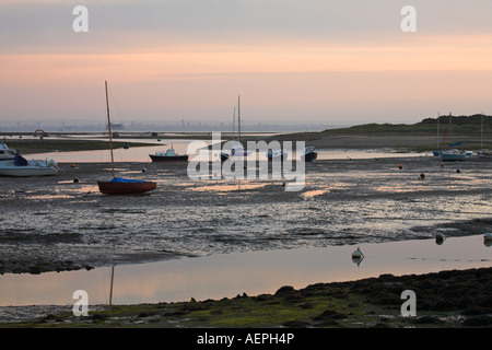 Marée basse à Bembridge Harbour sur l'île de Wight Banque D'Images