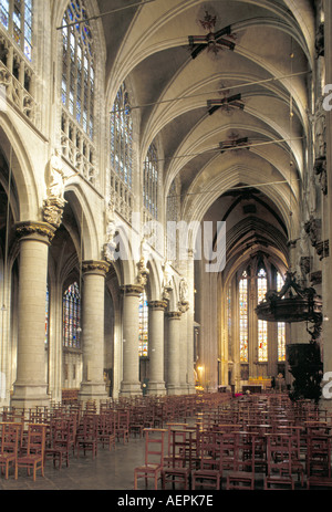 Brüssel, Notre-Dame des Victoires du Sablon, Banque D'Images