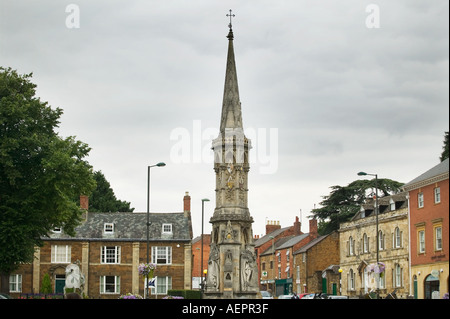 Le Banbury Cross monument à la ville de Banbury Oxfordshire. Banque D'Images