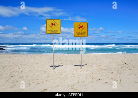 Plage de surf de Tamarama par un jour de vent, banlieue Est, Sydney, New South Wales, Australia Banque D'Images