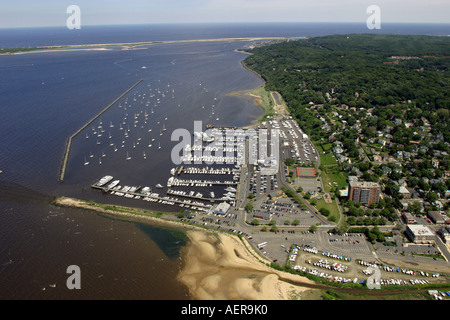 Vue aérienne de la région des hautes terres, New Jersey, États-Unis Banque D'Images