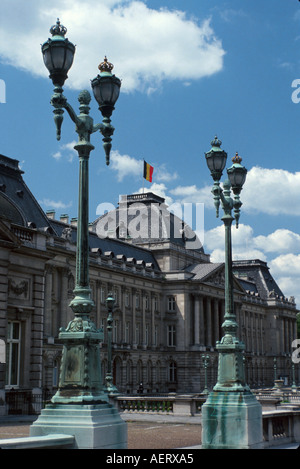 Belgique,Belge,Ouest,Europe,Nord,Europe,Europe,Europe,Union européenne,UE,UE,Bruxelles,Palais Royal,palais,drapeau,résidence du roi,bâtiment,architecte Banque D'Images