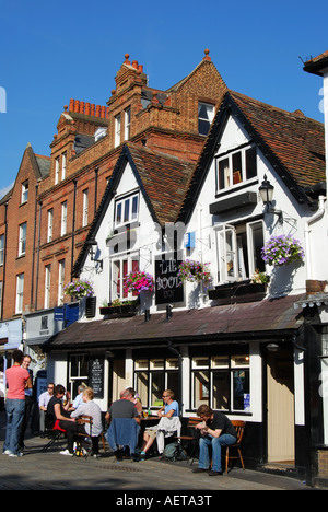 Le Boot Inn, Place du marché, St Albans, Hertfordshire, Angleterre, Royaume-Uni Banque D'Images