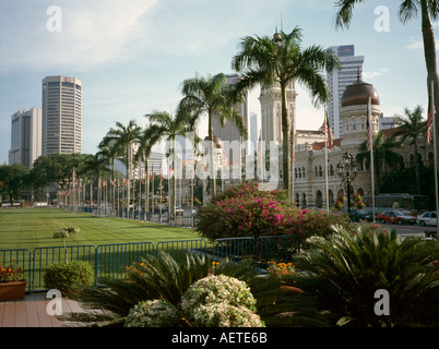 La Malaisie Kuala Lumpur Merkeda Square et Sultan Abdul Samad building Banque D'Images