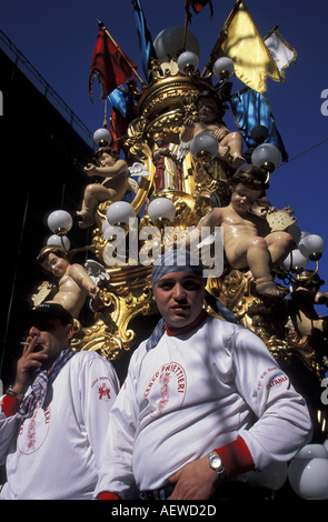 Fête de la chandeleur Sant Agata Catane Sicile Italie Banque D'Images