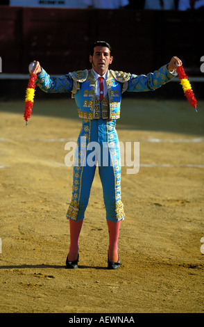 Torero Padilla comme banderillero lors d'une corrida Banque D'Images