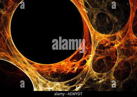 Plasma orange et jaune Banque D'Images