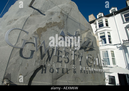 La famille the Cymru designer boutique hôtel de luxe en bord de mer maison d''Aberystwyth, Ceredigion Pays de Galles UK GO Banque D'Images