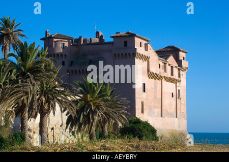 Castello di Santa Severa, château le long du littoral du latium en italie Banque D'Images