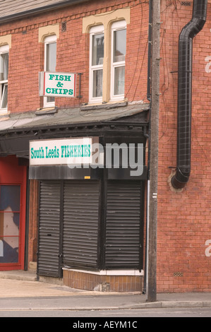 Le poisson et chip shop administré par Shehzad Tanweer s père l'un des kamikazes de Londres de Beeston Leeds Banque D'Images