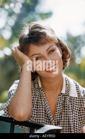 L'actrice italienne SOPHIA LOREN Banque D'Images