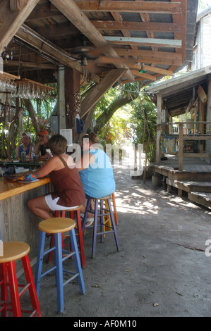 Le ciel bleu Cafe Key West en Floride Banque D'Images