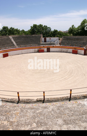 L'arène de corrida dans la vieille ville d'Alcudia de l'île de Majorque Espagne Banque D'Images