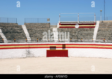 L'arène de corrida dans la vieille ville d'Alcudia de l'île de Majorque Espagne Banque D'Images