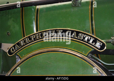 Château de Caerphilly 'Locomotive', 'Steam' Swindon Railway Museum, Swindon, Wiltshire, Angleterre, Royaume-Uni Banque D'Images